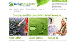 Desktop Screenshot of greenswisscleaners.com