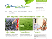 Tablet Screenshot of greenswisscleaners.com